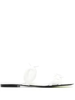 Valentino Garavani шлепанцы Chain 1967, белый