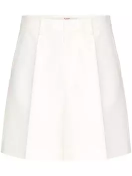 Valentino Garavani шорты-бермуды из смесовой шерсти, белый