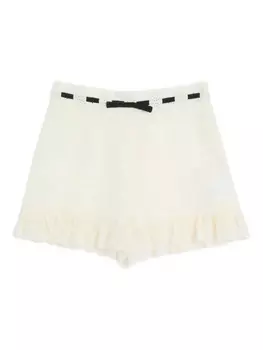 Valentino Garavani ШОРТЫ DAISY SANGALLO В ГОРТОК, белый