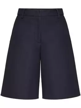 Valentino Garavani шорты прямого покроя Vlogo, синий