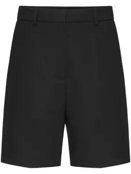 Valentino Garavani шорты с жатым эффектом, черный