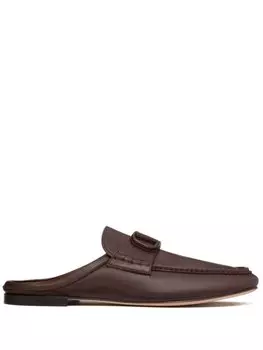 Valentino Garavani слиперы с логотипом VLogo Signature, красный