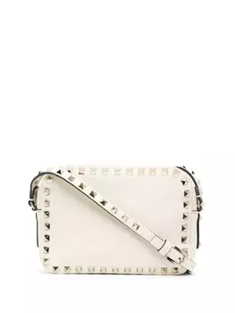 Valentino Garavani сумка через плечо Rockstud, нейтральный цвет