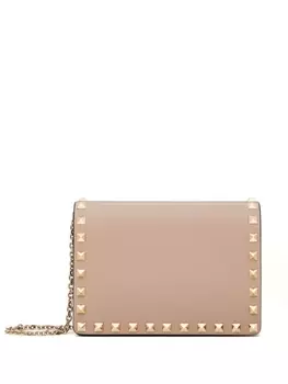 Valentino Garavani сумка через плечо Rockstud, розовый