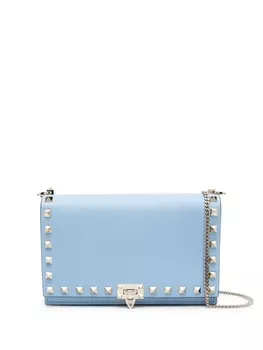 Valentino Garavani сумка через плечо с декором Rockstud, синий