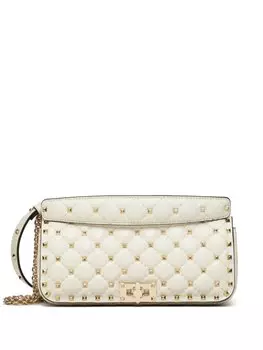 Valentino Garavani сумка на плечо Rockstud Spike, белый