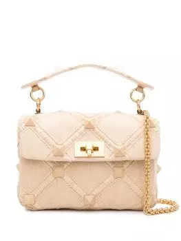 Valentino Garavani сумка на плечо Roman Stud, коричневый