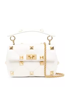Valentino Garavani сумка на плечо Roman Stud среднего размера, белый