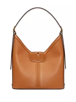 Valentino Garavani сумка на плечо с логотипом VLogo Signature, коричневый