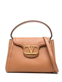 Valentino Garavani сумка-портфель VLogo Signature, нейтральный цвет