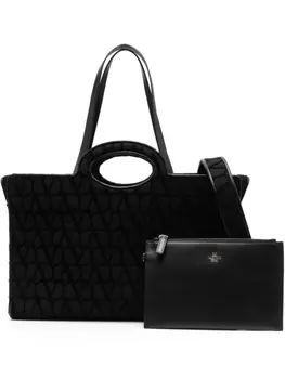 Valentino Garavani сумка-тоут Le Troisime с узором Toile Iconographe, черный