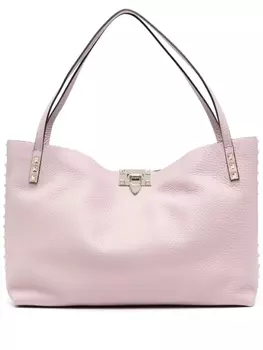 Valentino Garavani сумка-тоут Rockstud среднего размера, фиолетовый