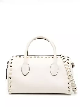 Valentino Garavani сумка-тоут с декором Rockstud, белый