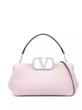 Valentino Garavani сумка-тоут с логотипом VLogo Signature, фиолетовый