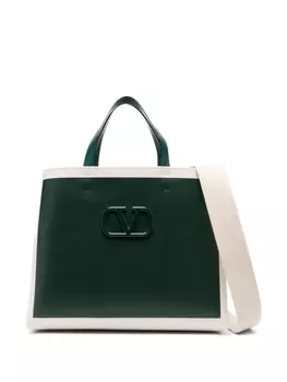 Valentino Garavani сумка-тоут с логотипом VLogo Signature, нейтральный цвет