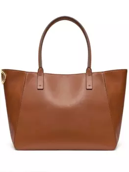Valentino Garavani сумка-тоут с логотипом VLogo Signature, коричневый