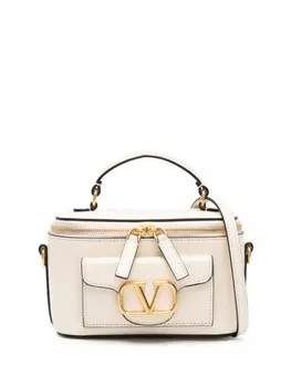 Valentino Garavani сумка-тоут с логотипом VLogo Signature, нейтральный