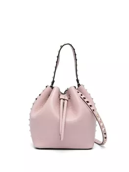Valentino Garavani сумка-ведро Rockstud, розовый