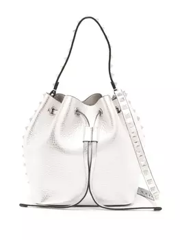 Valentino Garavani сумка-ведро Rockstud, серебристый