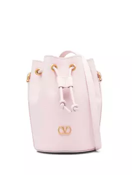 Valentino Garavani сумка-ведро с логотипом VLogo Signature, розовый
