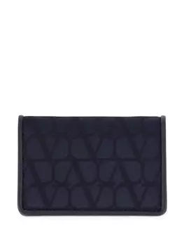 Valentino Garavani toile Iconographe двойной кошелек, синий