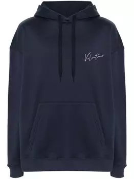 Valentino Garavani толстовка с вышитым логотипом, синий