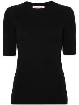 Valentino Garavani топ с узором Toile Iconographe, синий