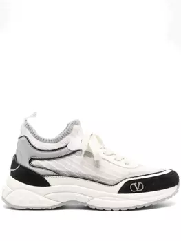 Valentino Garavani трикотажные кроссовки Ready Go, серый