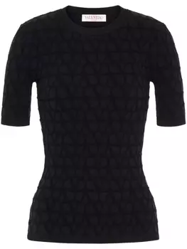Valentino Garavani трикотажный топ Toile Iconographe, черный