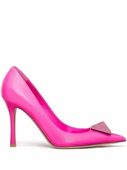 Valentino Garavani туфли One Stud с заостренным носком, розовый
