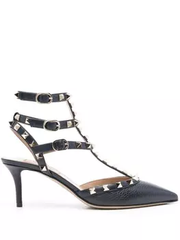 Valentino Garavani туфли Rockstud 65 мм из кожи, синий