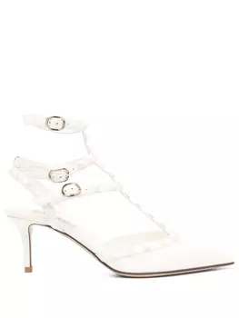 Valentino Garavani туфли Rockstud 70, нейтральный цвет