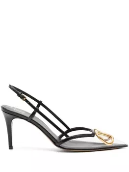 Valentino Garavani туфли с логотипом VLogo Signature, черный