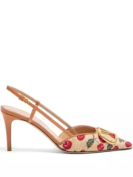 Valentino Garavani туфли с логотипом VLogo Signature, нейтральный