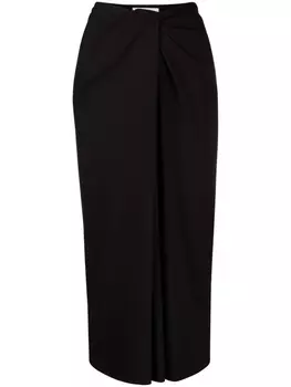 Valentino Garavani юбка-карандаш с драпировкой, черный