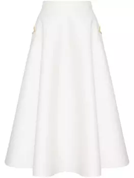 Valentino Garavani юбка миди, белый