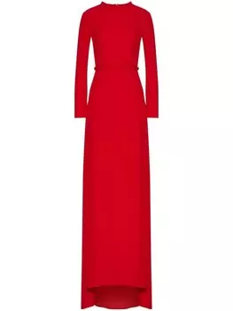 Valentino Garavani вечернее платье с поясом, красный