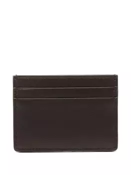 Valentino Garavani визитница из жаккардовой кожи с логотипом, коричневый