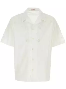Valentino Garavani вышитая рубашка, белый