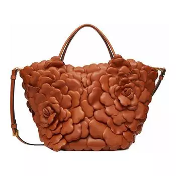 Valentino GARAVANIAtelier Сумка-ведро из телячьей кожи, сумка через плечо, женская коричневая