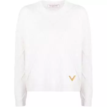 Valentino Кашемировый свитер женский белые