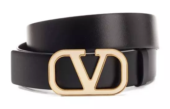Valentino Кожаный ремень мужской черный