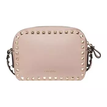 Valentino Сумка через плечо из коровьей кожи, обычная женская, розовая