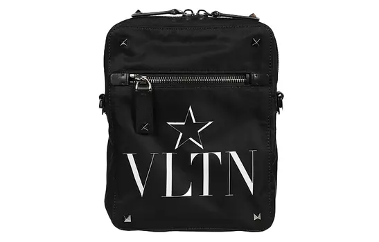 Valentino Сумка через плечо из нейлоновой ткани, обычная мужская, черная
