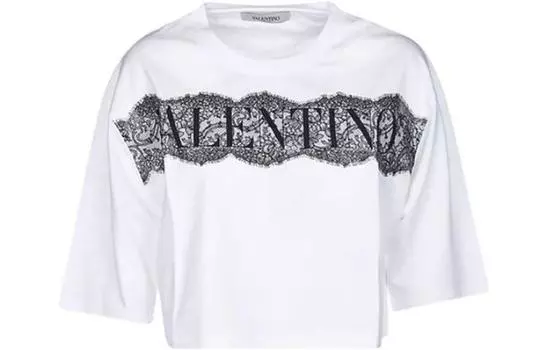 Valentino Укороченный топ женский белые