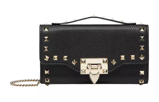 Valentino Женский кошелек GARAVANI из телячьей кожи, черный