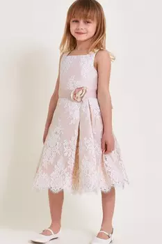 Валерия кружевное платье Monsoon, розовый