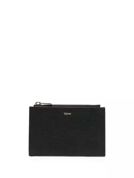Valextra картхолдер с логотипом, черный