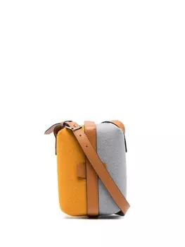 Valextra сумка через плечо в стиле колор-блок, желтый