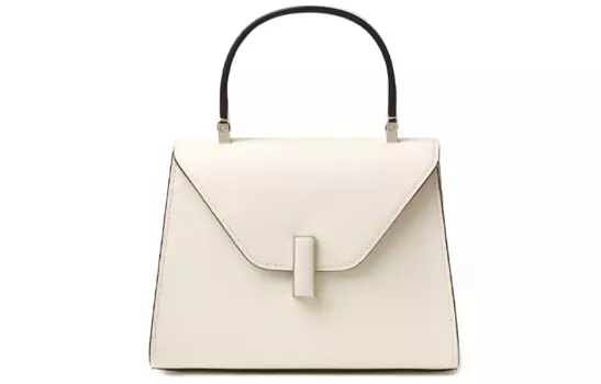 Valextra Сумка из телячьей кожи, сумка через плечо, мини-сумка для женщин, белая
